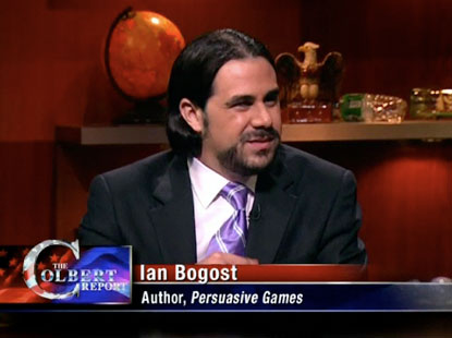 Ian Bogost - My Appearance on The COLBERT REPORT
